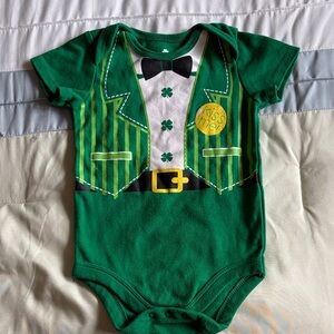 Green St. Patrick's Day Baby Onesie